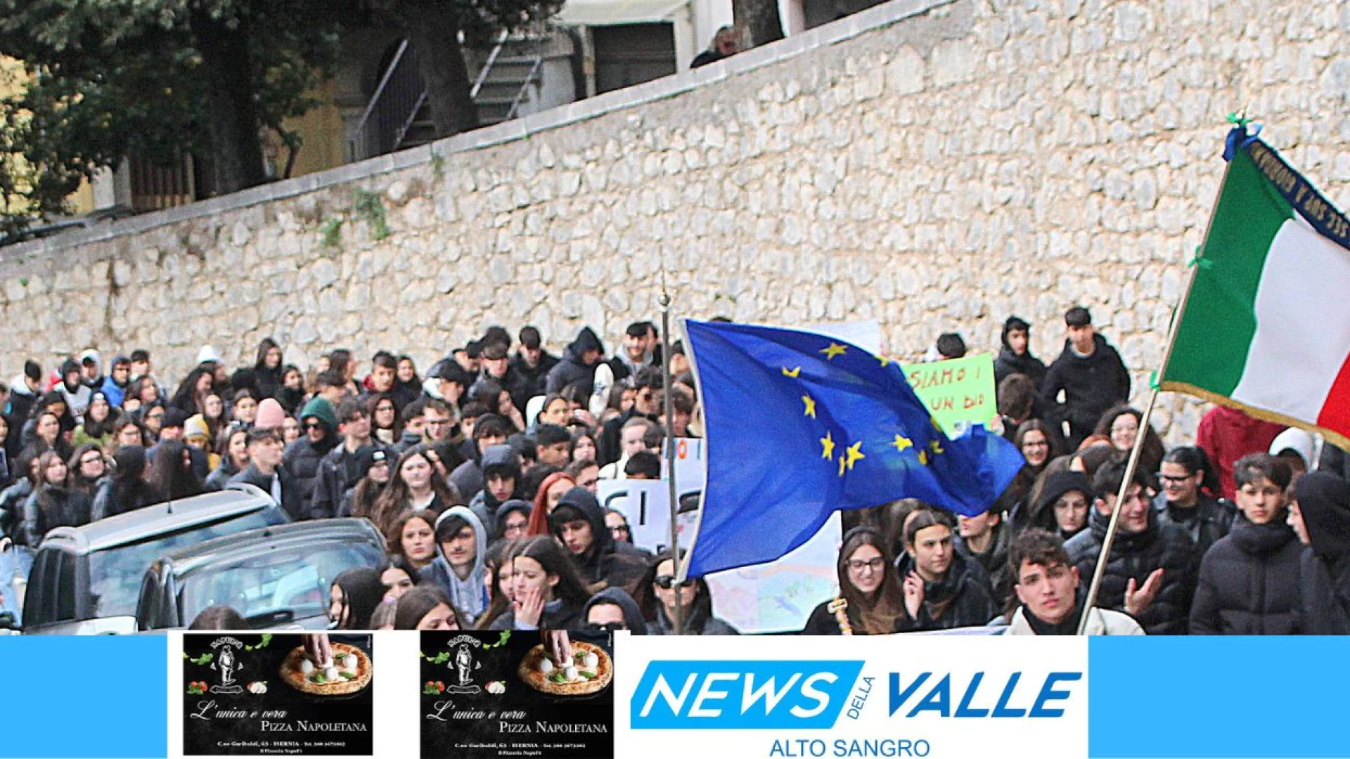 Venafro: gli studenti del Giordano scendono in Piazza per protestare e chiedere giustizia in merito all’emergenza ambientale della Piana.
